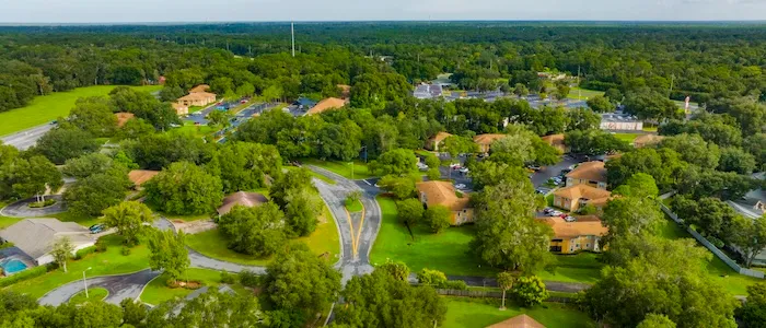 Park at Brandywine apartments aerial view